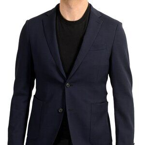 Hugo Boss Men's "Nelven" Slim Fit Two Button Plaid Wool Blazer US 38R IT 48R